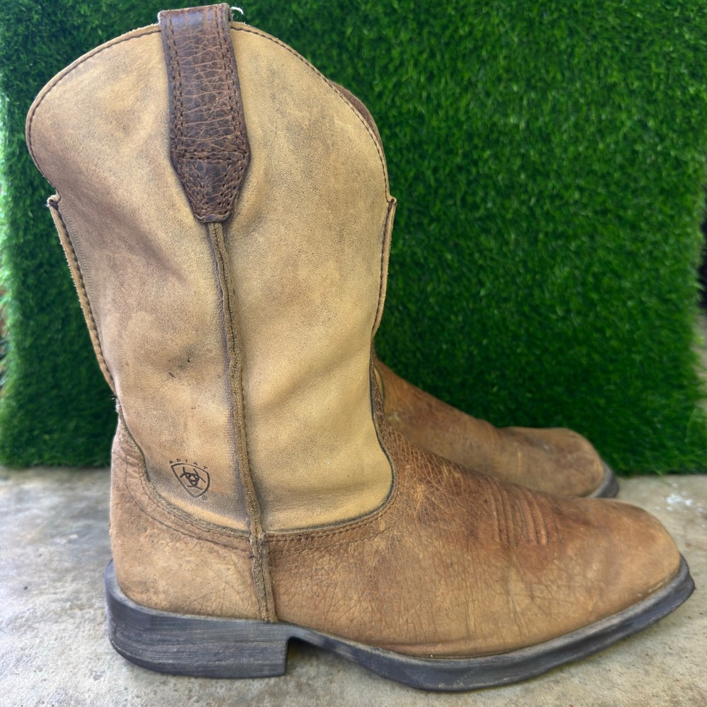 Ariat Rambler Boot Earth Brown Bomber Square Toe 10.5 EE 10002317